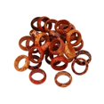 thumbnail image 2 of ruzhgo 50Pcs Wood Pattern Finger Rings Wedding Ring Wooden Wedding Ring Band Rings For Printed Wooden Rings Women Men Jewelry 18mm, 2 of 5