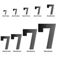 thumbnail image 2 of 1 Hanging Ornament - 6 Inch Metal House Number Metal Letters House Address Number House Numbers for Outside Mailbox Numbers for Outside Black Modern Metal Numbers, 2 of 6