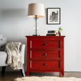 thumbnail image 3 of Picket House Furnishings Kendrick 3-Drawer Accent Chest in Red, 3 of 8