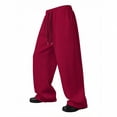 thumbnail image 2 of Guluxicc Gym Pants for Men Elastic Waist Drawstring Yoga Trousers with Pockets Wide-Leg Classic Fit Summer Athletic Pants, 2 of 6
