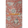 thumbnail image 2 of Indian Vintage Floral Kantha Quilt, Pink Cotton Bedspread with White Stitched Pattern, Kantha Gudri (Queen Size - 90" x 108"), 2 of 4