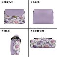 thumbnail image 5 of Pzuqiu Butterfly Floral Crossbody Leather Bags Women Metal Chain Strap Trendy Quilted Crossbody Purse for Women Exquisite Practical Leather Quilted Shoulder Bag for Daily Life, 5 of 7