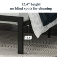 thumbnail image 5 of Allewie Twin Size Metal Platform Bed Frame with Linen Fabric Button Tufted Headboard, Under-Bed Storage, Grey, 5 of 10