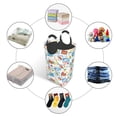 thumbnail image 5 of Lsque Summer Stamp Laundry Basket, Laundry Hamper, Dirty Clothes Hamper for Laundry, Collapsible, Waterproof Laundry Baskets with Aluminum Handles for Laundry, Dorm, Family, 5 of 6