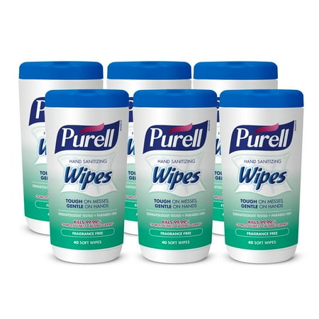 purell hand sanitizing wipes fragrance free 40 count canister 6