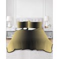 thumbnail image 3 of Yellow Black Ombre Twin Size Down Alternative Comforter, Lightweight Comforter Quilt Bedding Set with Pillow Shams Modern Gradient Abstract Art All Seasons Bed Comforter Duvet Insert 68"x86", 3 of 7