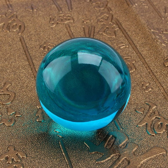 Yazoeia Asian Rare Natural Royal Blue Quartz Crystal Healing Ball Sphere 40mm with Stand AR-310-3680