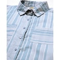 thumbnail image 4 of Moomaya Printed Button-Up Shirt For Women, Short Sleeve Collared Blouses With Pockets, 4 of 8