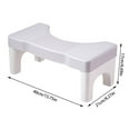thumbnail image 4 of HBBKVI Toilet Stool Squatting Poop Stool Bathroom Potty Step Stool Toilet Assistance Steps Step Stool Fits All Toilets Detachable Stackable, 4 of 9