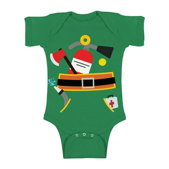 Baby Boy Shirts - NB 6M 1 Year 2 Year Old 18 Months - Funny Fireman Bodysuit