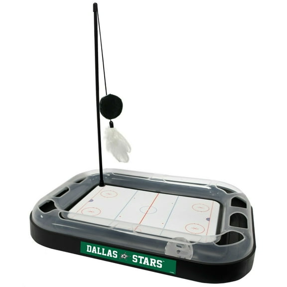 Pets First NHL Dallas Stars CAT Scratcher Toy with Catnip Plush & Feather Cat Toy 5-in-1 Kitty Toy