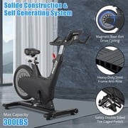 Indoor Cycling Exercise Bike with Pad Holder , Magnetic Stationary Cycling Equipment for Home, 298lbs Capacity