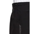 thumbnail image 3 of RGM Men's Tuxedo Pants Side Satin Stripe - Pleated Or Flat Front Black 38W x 34L, 3 of 5