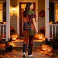 thumbnail image 4 of 2026 Halloween Scrubs Set for Women Medical Uniform Nurse Suit, Anti-Wrinkle Scrub Top Jogger Pant & Pockets,4 Way Stretch Workwear, 02-Ginger, XL, 4 of 6