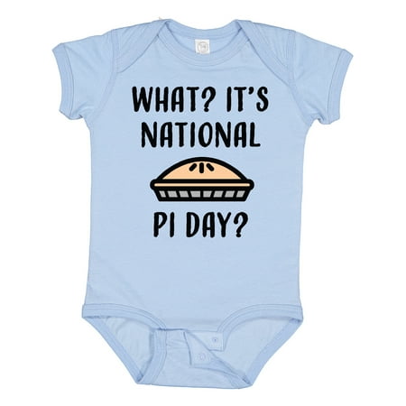 

Inktastic What Its National Pi Day with Pie Illustation Gift Baby Boy or Baby Girl Bodysuit