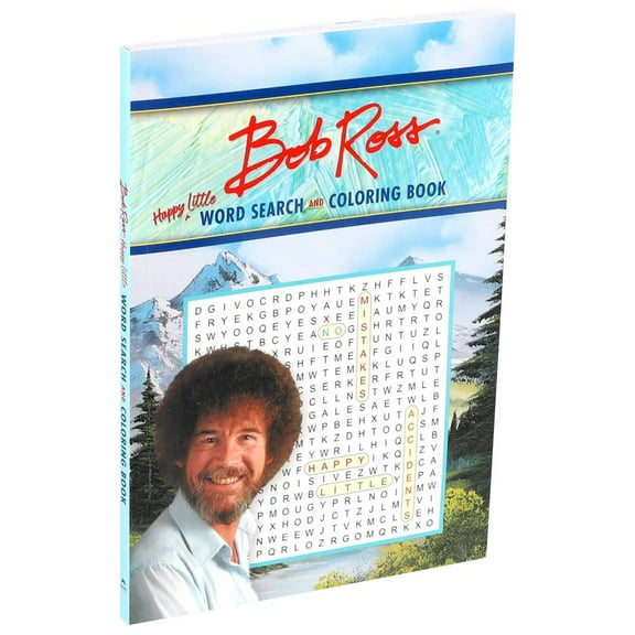 EDITORS OF THUNDER BAY PR: Bob Ross Word Search and Coloring Book, 120 pages (Paperback)