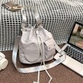 thumbnail image 6 of Fashionable Large Crossbody Bucket Bag for Women Ruched Drawstring Multi Pockets Shoulder Handbag for Shopping and Work, 6 of 9