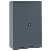 SANDUSKY EACR462472-02 20/22 ga. Steel Combination Cabinets with Adjustable Shelves, 46" W, 72" H, Combination Wardrobe