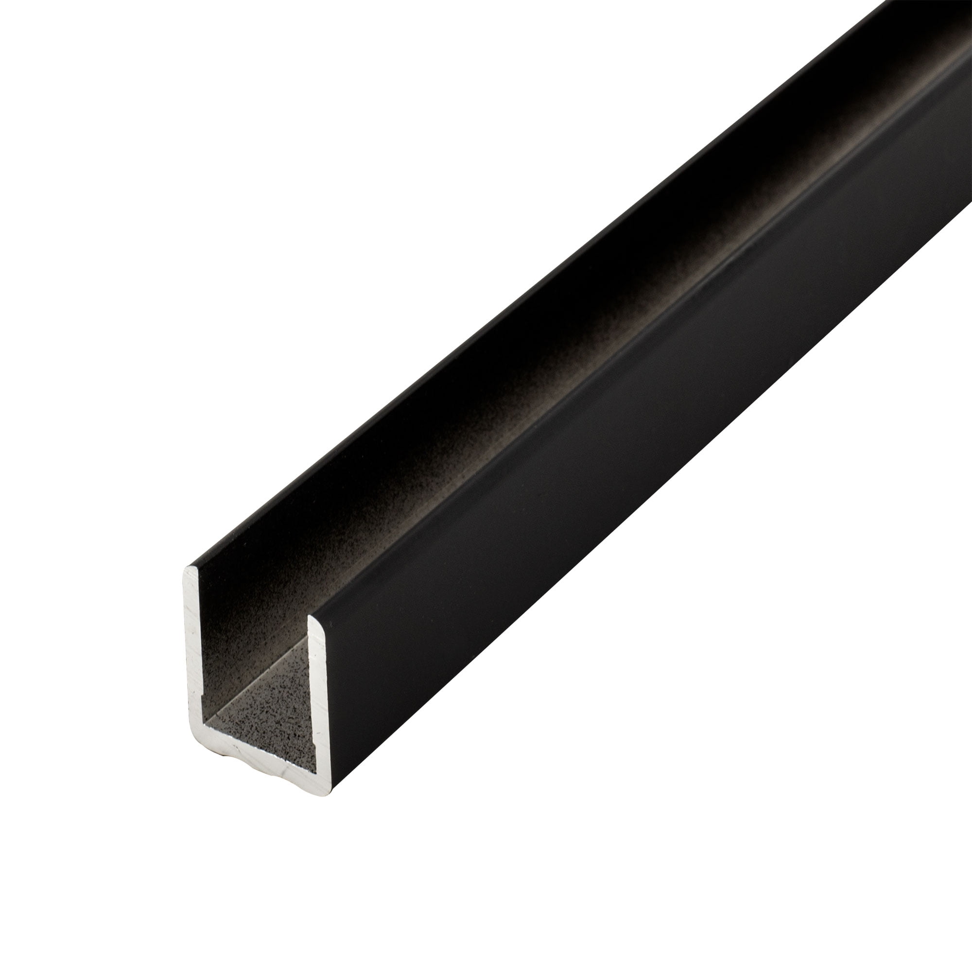 Outwater ShfA500Bk Black 1/2""No Bow" Aluminum UChannel/CChannel 48