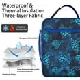 thumbnail image 4 of Travel-Ready Insulated Lunch Tote - Turtle Pattern Soft Cooler Bag for Work, Hiking, and Camping, 4 of 5