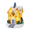 thumbnail image 2 of 2 Piezas Casa Miniatura Led Decoración Navidad Resina Ornamento Luminosa Edificio Adecuada para Regalo Fotografía Decoración Hogar Oficina Aureato y Coral, 2 of 9