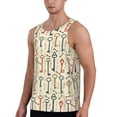 thumbnail image 2 of Pofeuu Vintage Keys1 Print Men's Workout Tank Tops Sleeveless Muscle Gym Shirt Quick Dry-XX-Large, 2 of 7