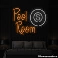 thumbnail image 2 of Glowneon Pool Room Neon Sign, Billiard Led Sign, Billiards Pool Decor, Billiard Club Decor, 2 of 5