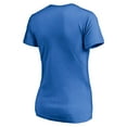 thumbnail image 3 of Women's Blue Detroit Lions Long Stride V-Neck T-Shirt, 3 of 3