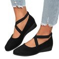 thumbnail image 2 of Tawop Dress Non Slip Shoes- Fashion Comfort Womens Shoes Slip-On Casual Wedge Dress Shoes Everyday Wear Flats Office Work, 2 of 9