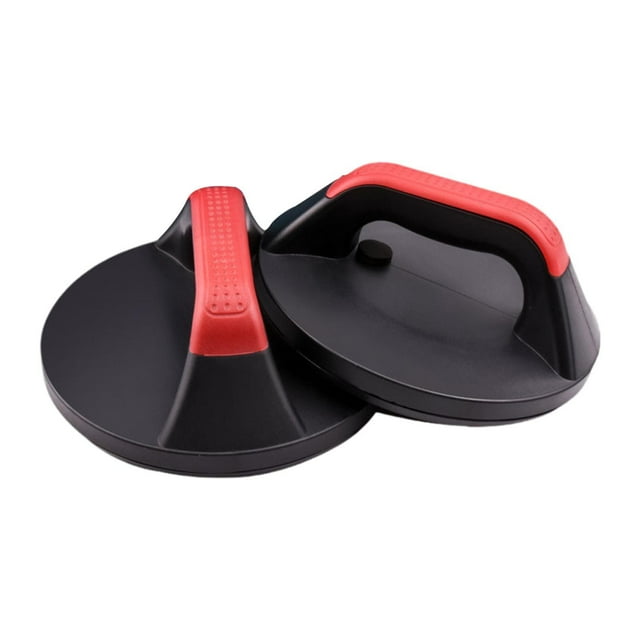 koolsoo 2 Pieces Push up Handles Round Strength Training Equipment for Home Exercise Non Rotating