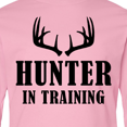 thumbnail image 4 of Inktastic Hunter in Training Long Sleeve Youth T-Shirt, 4 of 5