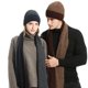 thumbnail image 4 of Gorro de invierno, bufanda, guantes para pantalla táctil para hombre, conjunto cálido de bufanda y gorro para hombre, 4 of 5