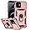 Rose Gold with camera cover Military-Grade 2nd gen, variant on for iPhone 12 Mini Case with Camera Lens Cover HD Screen Protector, Dual Layer Grade Drop Protection Ring Holder Kickstand Protective Phone Case for iPhone 12 Mini 5.4 inch (Silver)