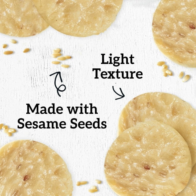 (2 pack) GOOD THINS Sesame Rice Snacks Gluten Free Crackers, Snack Crackers, 3.5 oz
