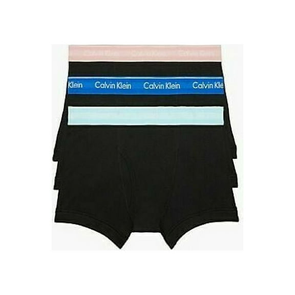 Calvin Klein Men's NB4002-929 Cotton Classic Fit 3-Pack Trunk Black Size M