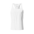 thumbnail image 4 of SSAAVKUY Mens Lightweight Tank Tops Mesh Sports Shirt Moisture Wicking Undershirts Men Sleeveless Shirts for Men Gym Tank Tops White L, 4 of 5