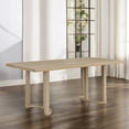 thumbnail image 2 of GDF Studio 69" Modern Rectangular Dining Table for 6, U-Shaped Trestle Base, Wood Frame, Light Ash Finish, 2 of 7