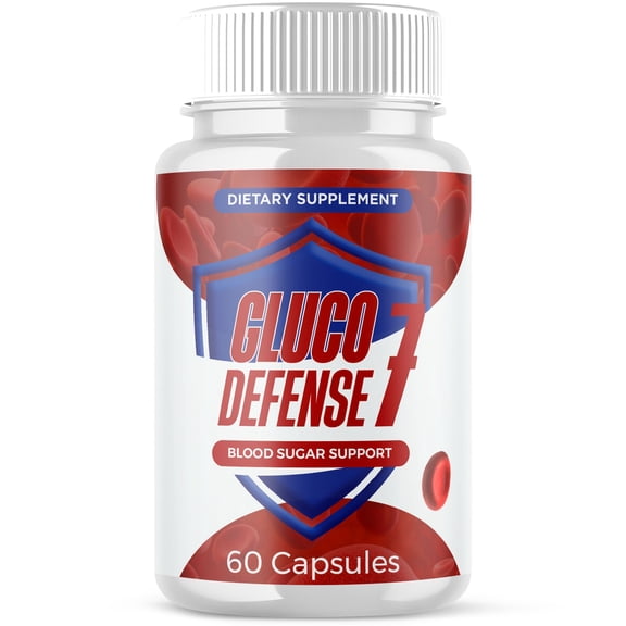 Gluco Defense 7 Blood Balance Support Pills Advanced Formula Vitamin Supplement 60 Capsules