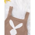 thumbnail image 4 of Diconna Baby Boys Girls Easter Overalls Sleeveless Bunny Print Knit Rompers Newborn Spring Outfit, 4 of 9