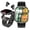 Black, variant on Smart Watches for Women with Earbuds Inside (Answer/Make Call), 2.02" Fitness Tracker with Exercise Monitor, Ultra-long Standby Waterproof with Sleep Record for iOS Android