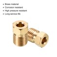thumbnail image 4 of Uxcell M8 Male Thread 4.2mm ID Brass Compression Fittings, 2 Pack Brass Compression Nut, 4 of 4