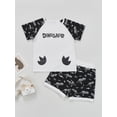 thumbnail image 2 of hirigin Little Boys Shorts Set, Round Neck Short Sleeve Dinosaur Printed Tops + Short Pants Two Pieces Outfit, 2 of 9