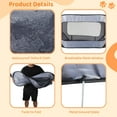 thumbnail image 2 of Dog Travel Crate Foldable Pop Up Dog Crate with Storage Bag 37"×21"×21" Travel Pet Kennel Small Dog Tent Crates Cage Portable Puppy Seat Kennel for Indoor Outdoor Puppy Cat, 2 of 5