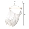 thumbnail image 4 of Hassch Hammock Chair for Indoor & Outdoor, Hanging Rope Swing Chair for Bedroom, Balcony, Garden, Patio, Poolside, Backyard, Beige, 4 of 8