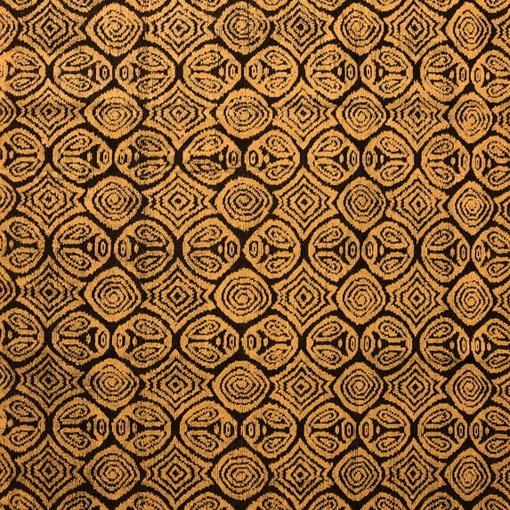 Ahgly Company Indoor Square Abstract Orange Modern Area Rugs, 3' Square