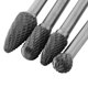 thumbnail image 4 of Juego de 4 limas rotativas de carburo cementado de doble corte, herramienta para trabajar el metal con vástago de 6 mm, 4 of 10