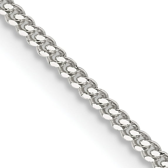 Sterling Silver 1.5mm Curb Chain (18 X 1.5) Made In India qcb045-18