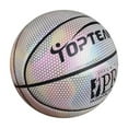 thumbnail image 2 of Basketball Holographic Reflective Basketball Indoor Outdoor Leather Basketball, 2 of 8
