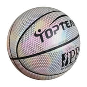 Agiferg Basketball Basket-ball réfléchissant holographique Basket-ball intérieur extérieur en cuir