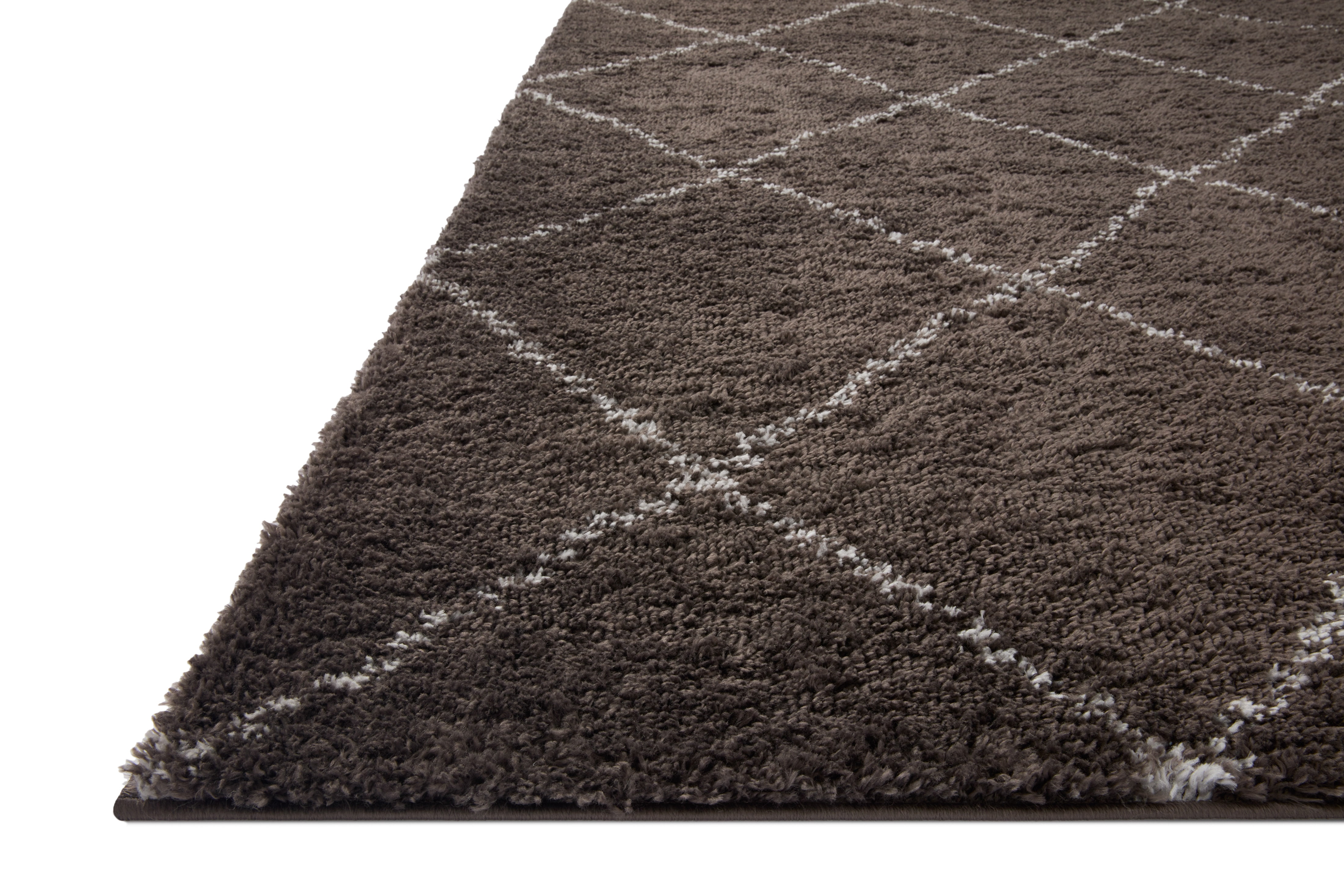 Loloi Bliss Shag Bark / Grey 3'11" X 6' Area Rug